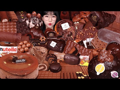 CHOCOLATE PARTY🍫초코로 시작해서 초코로 끝나는 초코파티!🍫초콜릿 초코 디저트 먹방 모음CHOCOLATE DESSERT MUKBANG ASMR