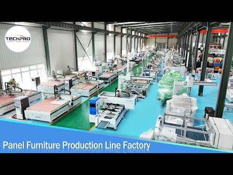 TechPro CNC Woodworking Production Line Factory Show