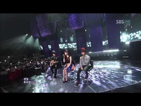 121209 IU  Lee Ki Kwang (BEAST)  Jung Yong Hwa (CNBLUE) - Winter Child @ SBS Inkigayo