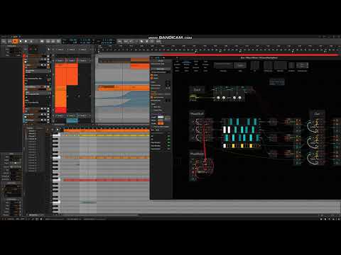 Bitwig 4.2 Beta, we can build poly sequencers