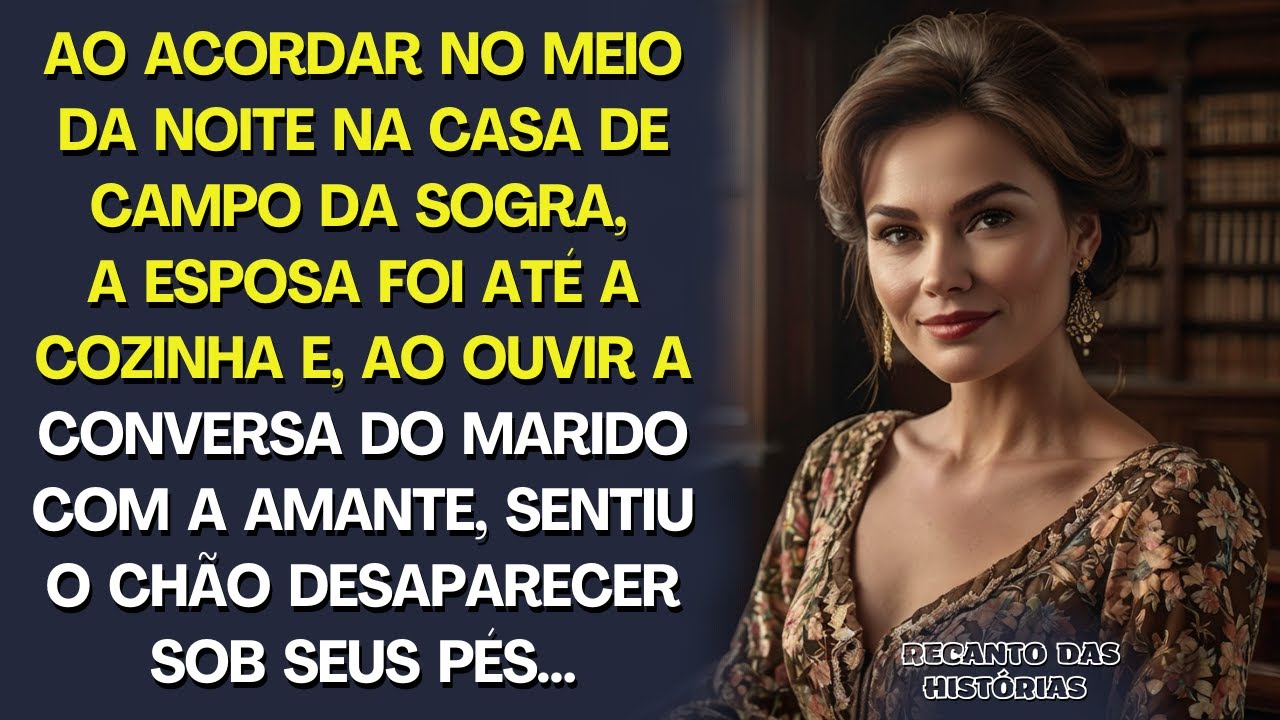 Ao acordar na madrugada, esposa ouviu a conversa do marido com a amante e sentiu o mundo desmoronar.