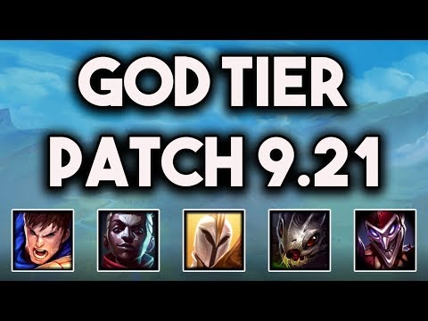 God Tier Champs For All Roles Patch 9.21 | Best Champions For Solo Queue Tier List Patch 9.21