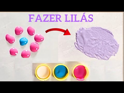 Como fazer a Cor Lilás com tinta Guache