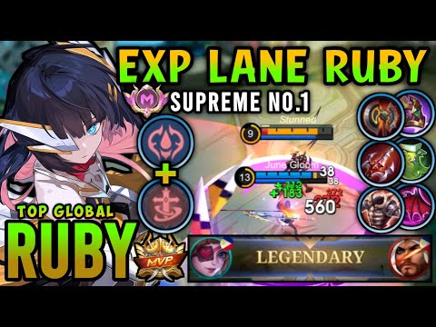 Supreme No.1 Ruby!! Top Global Ruby Best Build 2025 - Mobile Legends