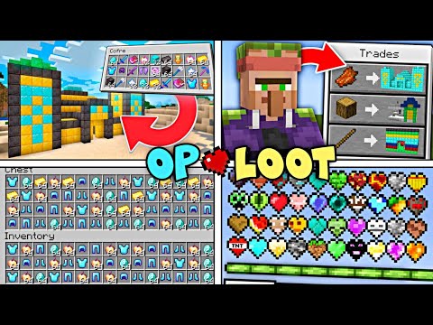 Top 5 OP Loot mod for minecraft pocket edition || minecraft 1.19 mods pe || minecraft mods download