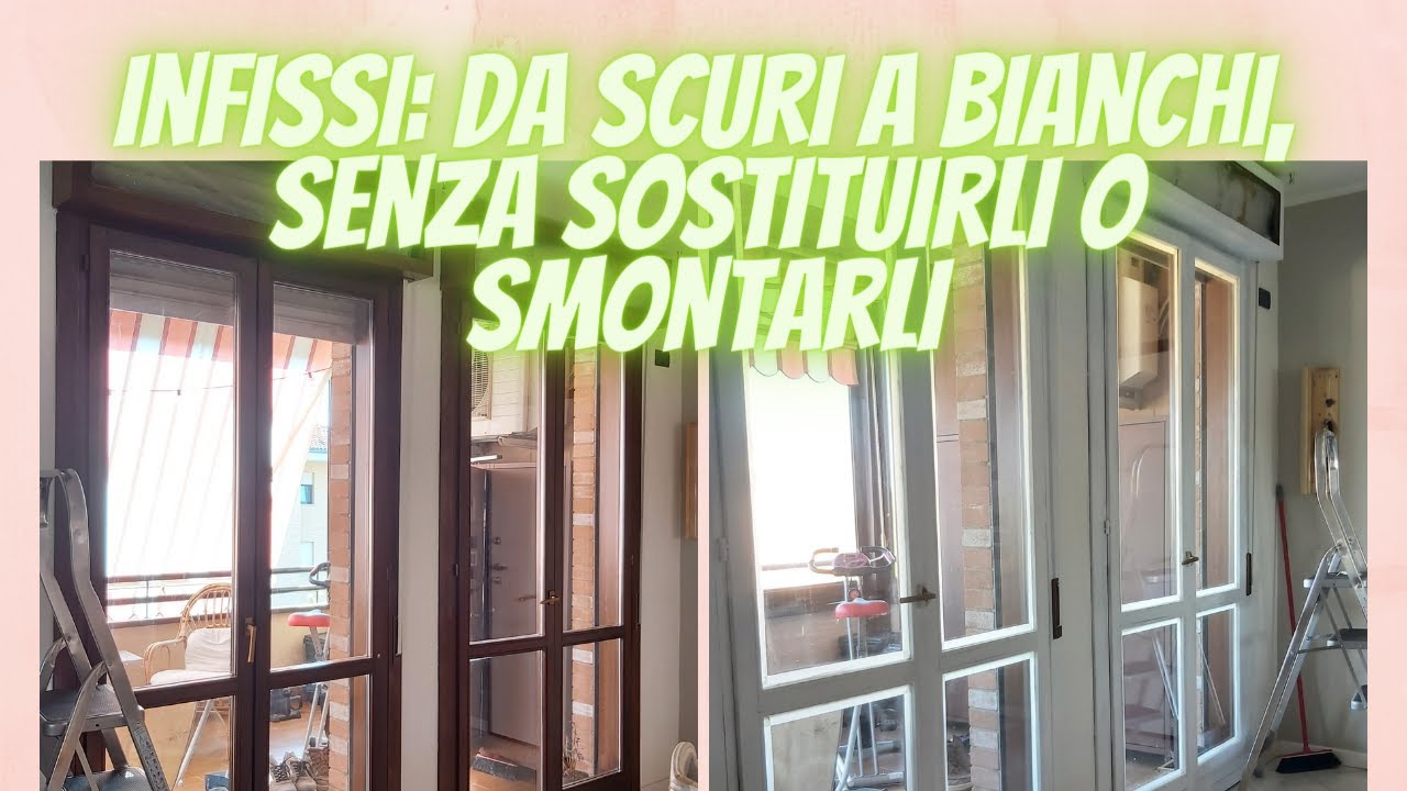 Come cambiare colore agli infissi senza doverli sostituire e nemmeno smontare.