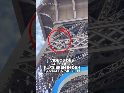 Video Thumbnail: OLYMPIA 2024: Schock in Paris! Mann klettert auf den Eiffelturm I WELT #shorts