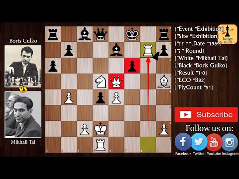 Mikhail Tal Queen Sacrifice leads an Amazing Checkmate | Tal vs Gulko 1969