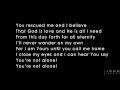 You Re Not Alone Feat Britt Nicole Lyrics