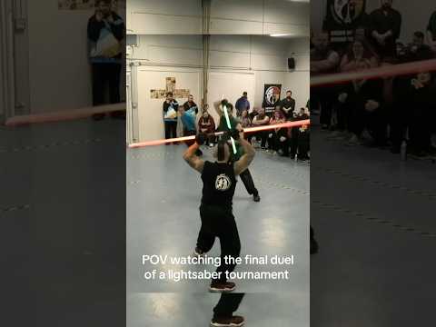 Final lightsaber duel at the LudoSports Reignight the light tournament 4.0 #geeksport #starwars
