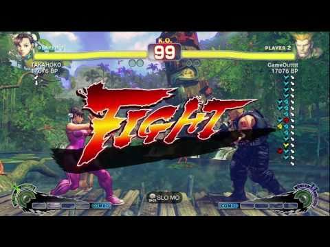 TAKAHOKO [Chun] vs GameOutttt [Guile] SSF4 Japanese Online Ranked Matches - TRUE-HD