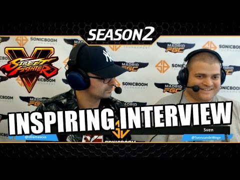 Inspiring Interview with Sven the blind SFV Player Sonic Boom CPT 2017 Madrid
