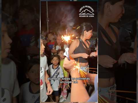 Luces en el paseo las palmeras Barrio san Rafael