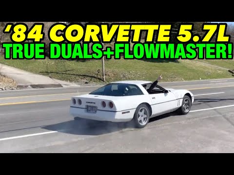 1984 Chevy Corvette 5.7L V8 TRUE DUAL EXHAUST w/ HIGH FLOW CATS & FLOWMASTER OUTLAWS!