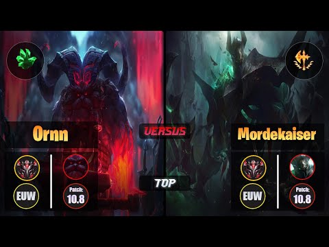 GrandMaster ORNN [Grasp of the Undying] (Top) VS  MORDEKAISER - Grandmaster EUW Patch 10.8