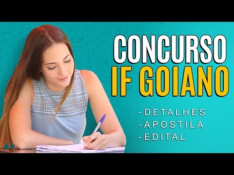 Concurso IF Goiano 2019 - Edital, Inscrição e Apostilas