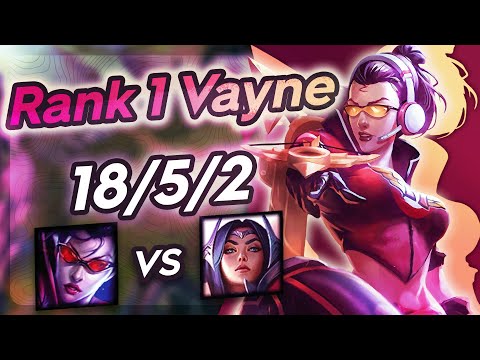 Vayne Vs Irelia - Challenger Gameplay Rank 1 Vayne