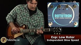 Video thumbnail for Pigtronix Rototron - Analog Rotary Speaker Simulator by ProGuitarShopDemos