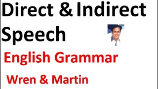Direct and Indirect Speech from Chapter 16 in Hindi Urdu (English Grammar Series