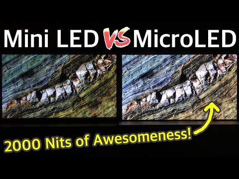 Samsung 89-inch MicroLED vs 85" Mini LED TV Shootout at CES 2022 - WOW!