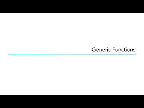 Generic Functions and Type Constraints in Swift