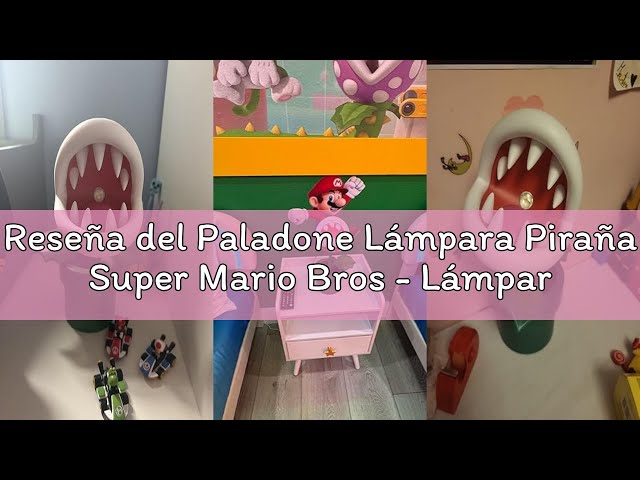 Vídeo relacionado con Paladone Lámpara Piraña Super Mario Bros - Lámpara LED Oficial con Cabeza Móvil, 33cm, Funciona con USB