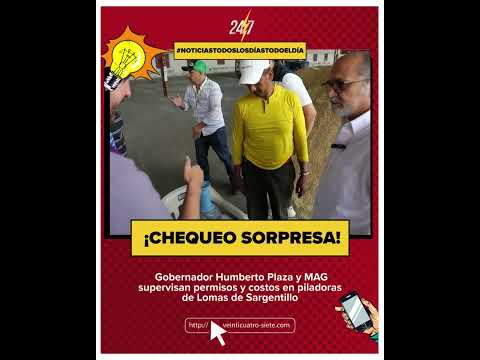 🌾👀 ¡Chequeo sorpresa! Gobernador inspecciona piladoras en Lomas de Sargentillo 📋