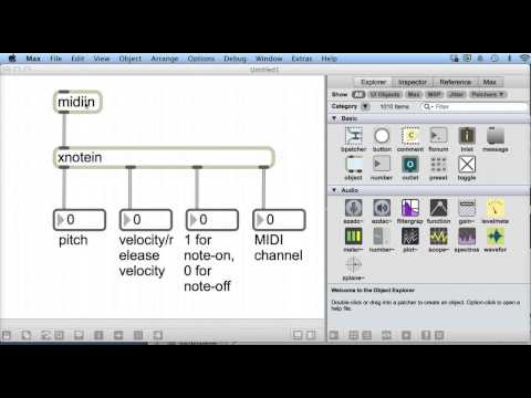 Max MSP V6 Tutorial 12 - xnotein