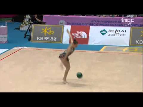 Anastasiya Serdyukova UZB Ball AA Asian Championships DAY4