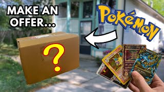 I BOUGHT A HUGE BOX OF POKEMON CARDS AT A GARAGE SALE!