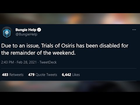 So, Trials of Osiris got shut down...