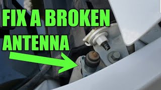 How to change an antenna base Silverado 14-18. Pluse driver grab handle