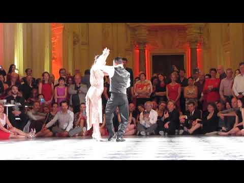  Yanina Quiñones  and  Neri Piliu  are  dancing  to  a  nontraditional song  at  Torino Tango Festival  in  2019