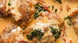 Chicken with Creamy Sun Dried Tomato Sauce