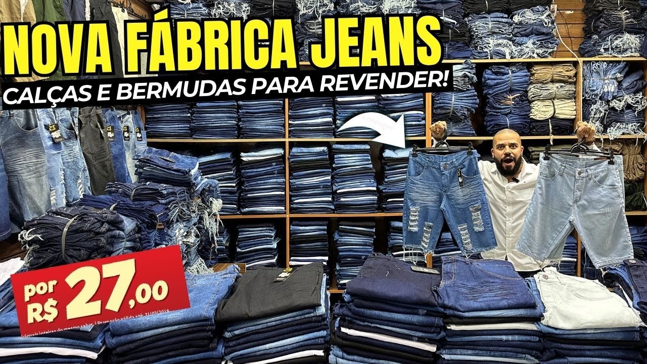 EU ACHEI | FÁBRICA DE JEANS No BRÁS R$27 BARATO TOP FORNECEDOR JEANS MASCULINO  NO BRÁS SP ATACADO