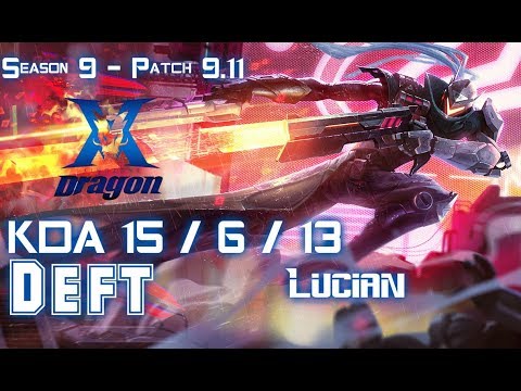 KZ Deft EZREAL vs LUCIAN ADC - Patch 9.11 KR Ranked