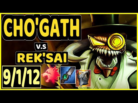 HY0G4 (CHO'GATH) vs REK'SAI - 9/1/12 KDA JUNGLE CHALLENGER GAMEPLAY - BR