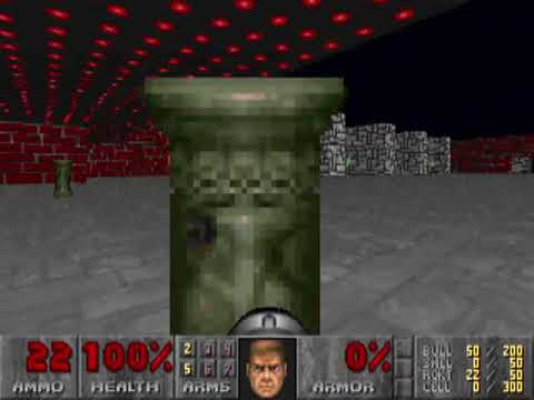 Wolfenstein 3D in Doom 2 level complete