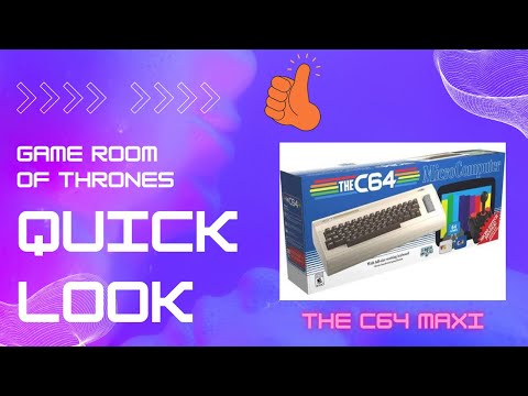 Quick Look - The C64 Maxi Review / Testing #thec64 #c64 #commodore64 #vic20 #retrogames #gameroom