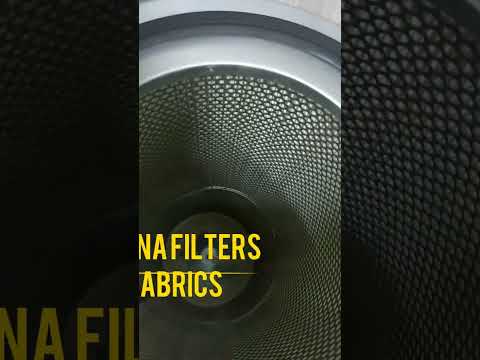 Spun bonded polyster dust collection filter, for air