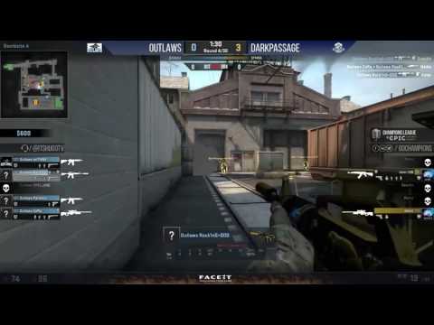 Outlaws.GG Rock1nG with 4 M4A1-S kills on Train #CSGO #Stream #HLTV #eSports