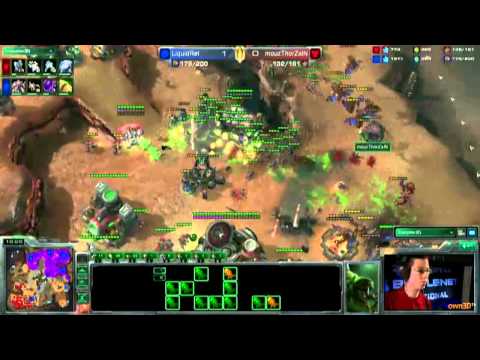 EU Bnet Invit. 2011 - Starcraft II - Game 2 - Liquid`Ret (Z) VS Mouz ThorZain (T) Part 2/2