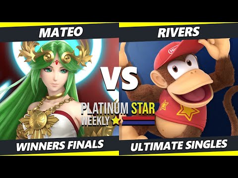 PSW S15:W8 Winners Finals - Rivers (Diddy Kong) Vs. Mateo (Palutena) SSBU Ultimate Tournament