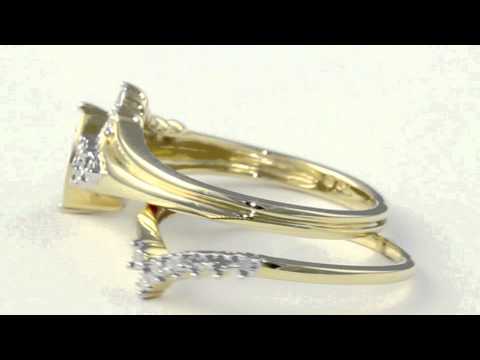10k Gold Diamond Women's Ring Ring Set