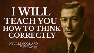 🎙️ I WILL TEACH YOU HOW TO THINK CORRECTLY | Neville Goddard Inspired Speech