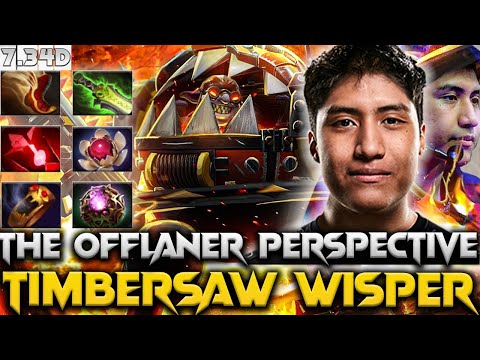 7.34D Patch Wisper - Timbersaw The Offlaner Perspective - Dota 2 Pro Full Gameplay
