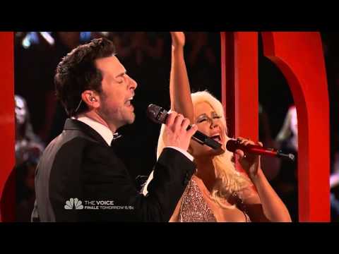 Christina Aguilera & Chris Mann - The Prayer . Live on The Voice