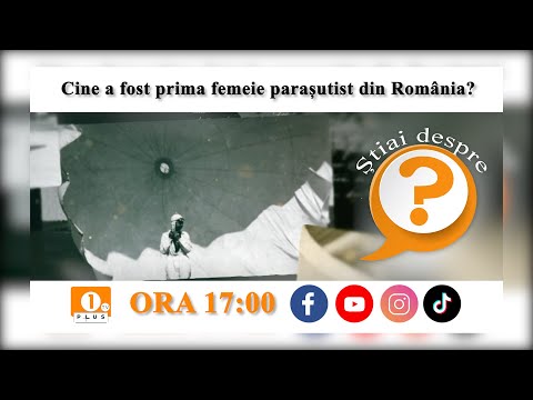 1 PLUS TV - Știai despre?🪂 Cine a fost prima femeie parașutist din România?