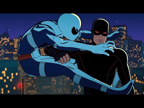 Daredevil action scenes from the cartoons Compilation(1996-2025)