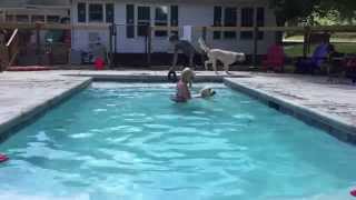Levi and Addison Learn to Swim at Noah's Playground